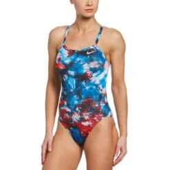 Nike Hydrastrong Tie Dye Crossback One Piece -Swim Gear Sales nessb006 933