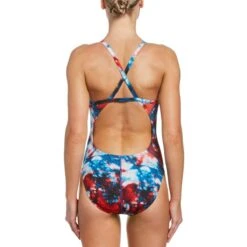 Nike Hydrastrong Tie Dye Crossback One Piece -Swim Gear Sales nessb006 933 alt1