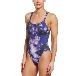 Nike Hydrastrong Tie Dye Spiderback One Piece -Swim Gear Sales nessb007 536