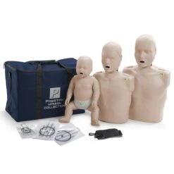 Prestan Professional Collection-(1 Child/1 Infant/1 Adult With CPR & 10 Face Shields)