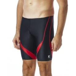 TYR Alliance Splice Jammer 19 TYR Alliance Splice Jammer -Swim Gear Sales sali black red front r