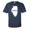 Swim Illinois Short Sleeve Tee -Swim Gear Sales swim illinois short sleeve tee