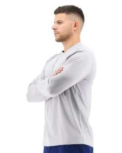TYR Men's Long Sleeve Sun Shirt -Swim Gear Sales tsmls7a mens long sleeve sunshirt gray 1