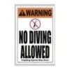 Warning Sign -Swim Gear Sales warning sign